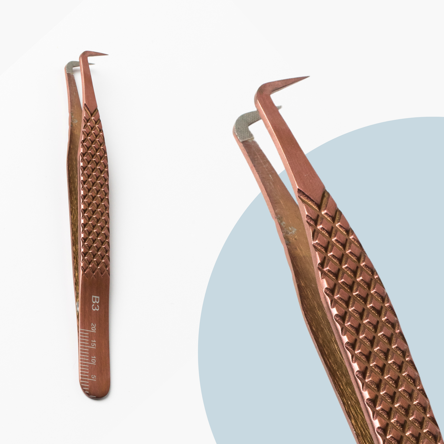B3 - 90-Degree Fiber Tip Boot Tweezer